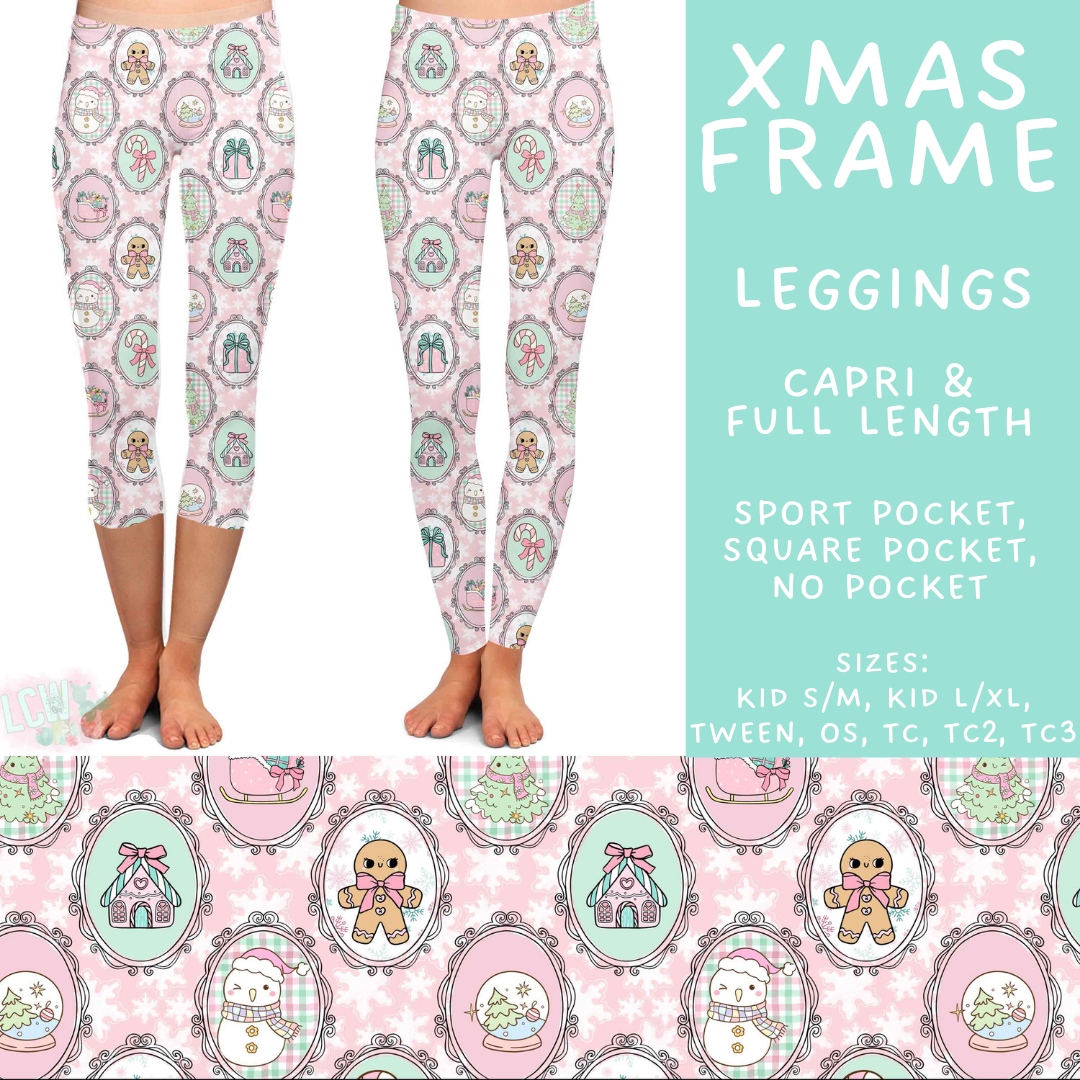 Batch #565 - Christmas in July 2 - Closes 8/5 - ETA early October - Xmas Frame Full and Capri Length Leggings