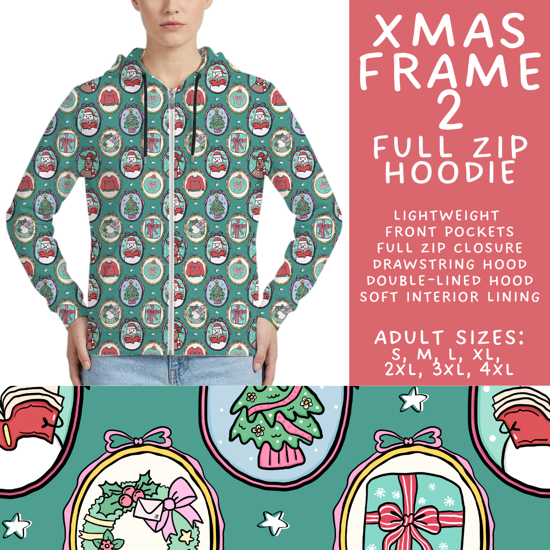 Batch #565 - Christmas in July 2 - Closes 8/5 - ETA early October - Xmas Frame 2 Full Zip Hoodie