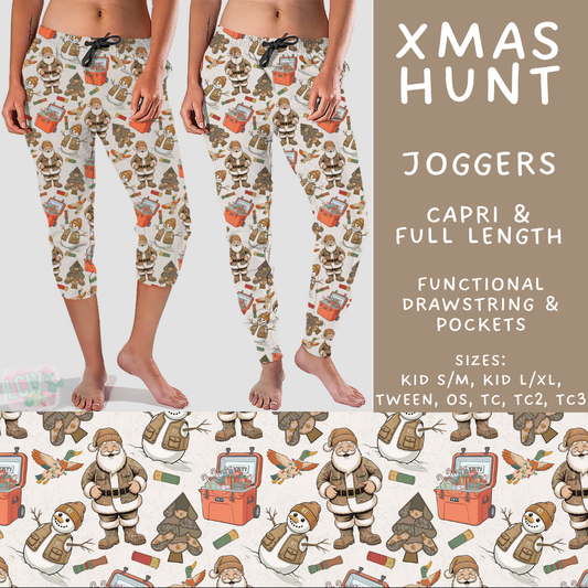 Batch #565 - Christmas in July 2 - Closes 8/5 - ETA early October - Xmas Hunt Full and Capri Length Joggers