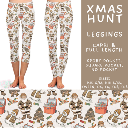 Batch #565 - Christmas in July 2 - Closes 8/5 - ETA early October - Xmas Hunt Full and Capri Length Leggings
