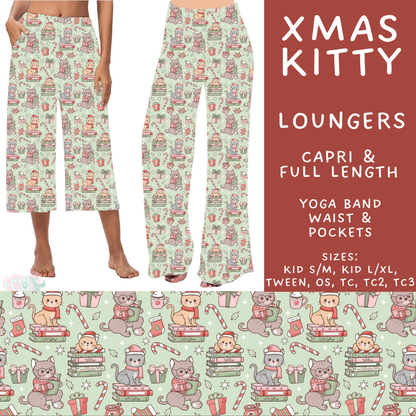 Batch #600 - Jingle all the Way 2 - Closes 10/19 - ETA early/mid Dec - Xmas Kitty Capri and Full Length Loungers