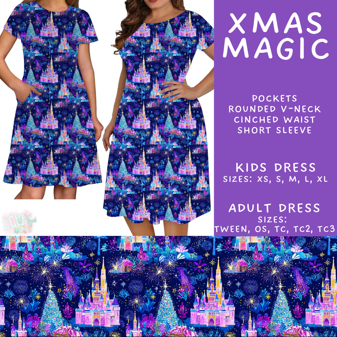 Batch #598 - Magical Character Christmas 2 - Closes 10/14 - ETA early Dec - Xmas Magic Adult & Kids Dresses