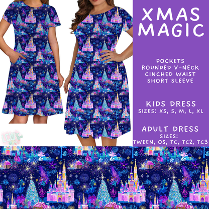 Batch #598 - Magical Character Christmas 2 - Closes 10/14 - ETA early Dec - Xmas Magic Adult & Kids Dresses