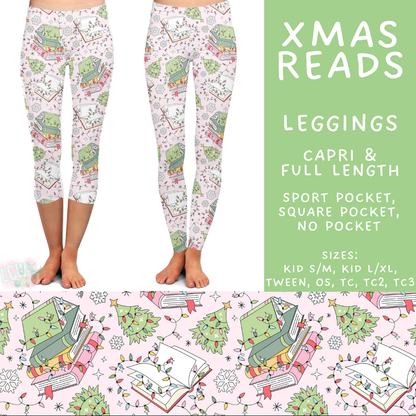 Batch #565 - Christmas in July 2 - Closes 8/5 - ETA early October - Xmas Reads Full and Capri Length Leggings