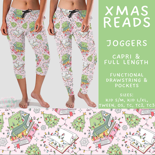 Batch #565 - Christmas in July 2 - Closes 8/5 - ETA early October - Xmas Reads Full and Capri Length Joggers
