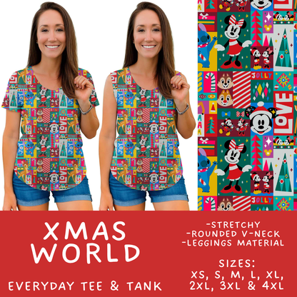 Batch #558 - Magical Character Christmas - Closes 7/20 - ETA mid/late Sept - Xmas World Everyday Tank & Tee