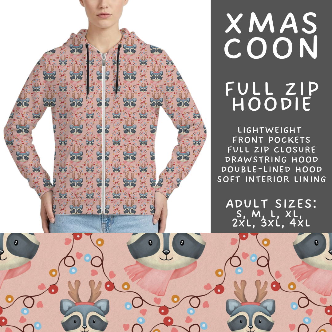 Batch #565 - Christmas in July 2 - Closes 8/5 - ETA early October - Xmas Coon Full Zip Hoodie
