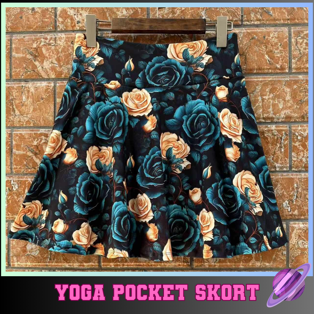 WATERCOLOR SUNFLOWER -SKORT 4 PREORDER CLOSING 2/13
