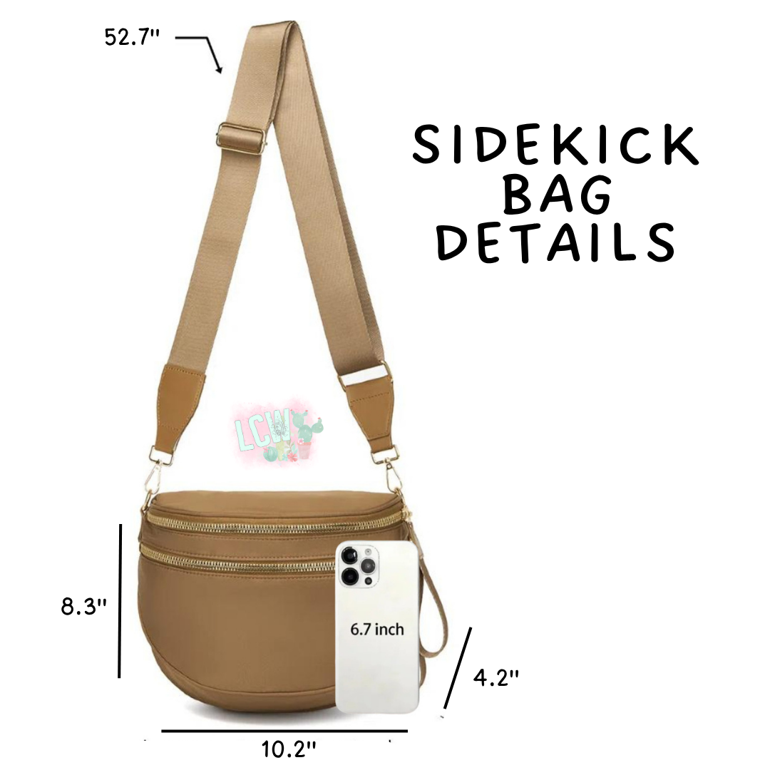 Batch #577 - Sidekick Bag - Closes 8/28 - ETA early/mid October - Beige Wht Check Sidekick Bag