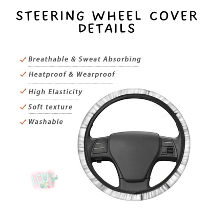 Batch #554 - Car Accessories 3 - Closes 7/10 - ETA early/mid Sept - RBow Leop Steering Wheel Cover