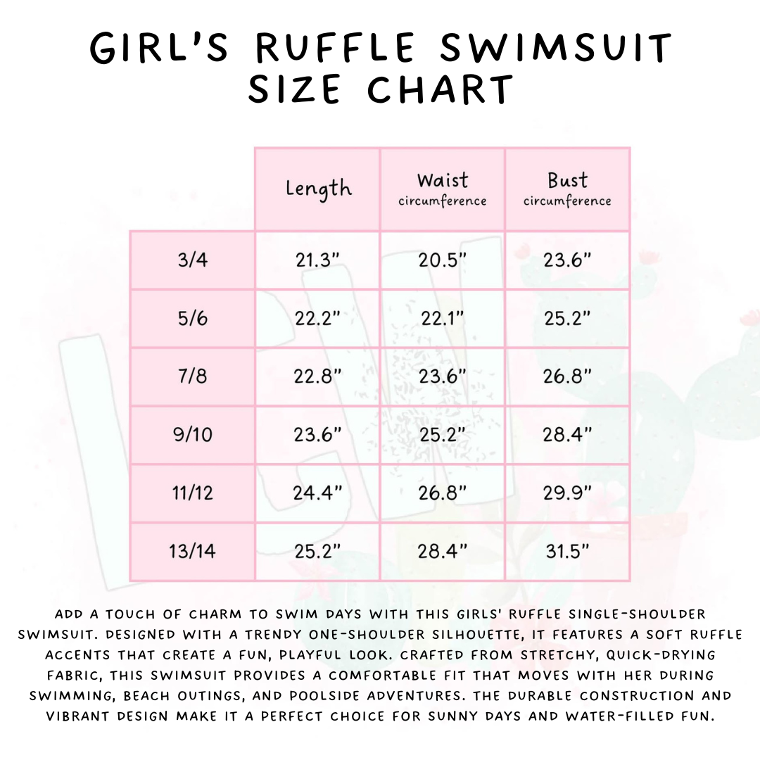 Batch #543 - Pool Party 2 - Closes 6/15 - ETA early/mid August - Sum Patch Girl's Swimsuit