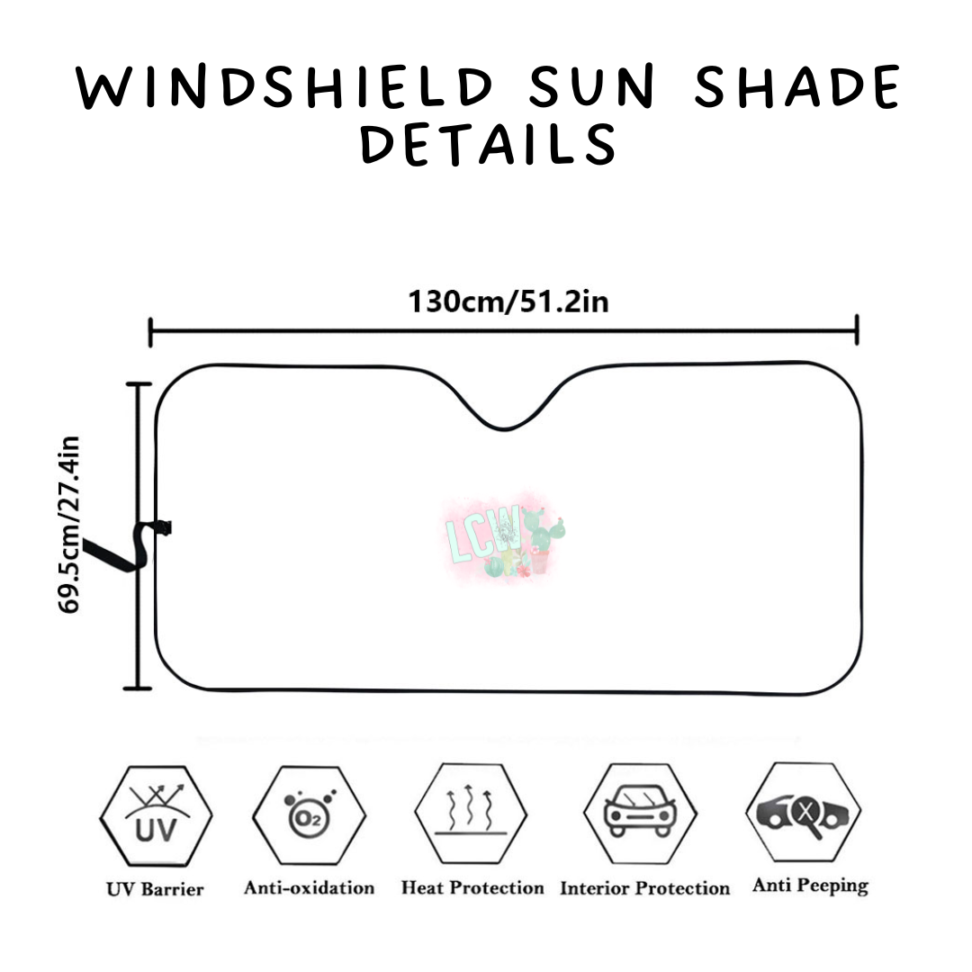 Batch #554 - Car Accessories 3 - Closes 7/10 - ETA early/mid Sept - Derp Stripe Windshield Sun Shade