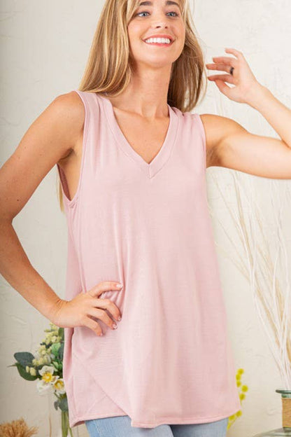 ST2045S SOLID TOP: BLACK / 2-2-2 (S -M-L)