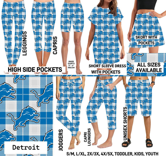 FTBP - Detroit FB Plaid - Preorder Due 9/30 ETA: Mid-Nov