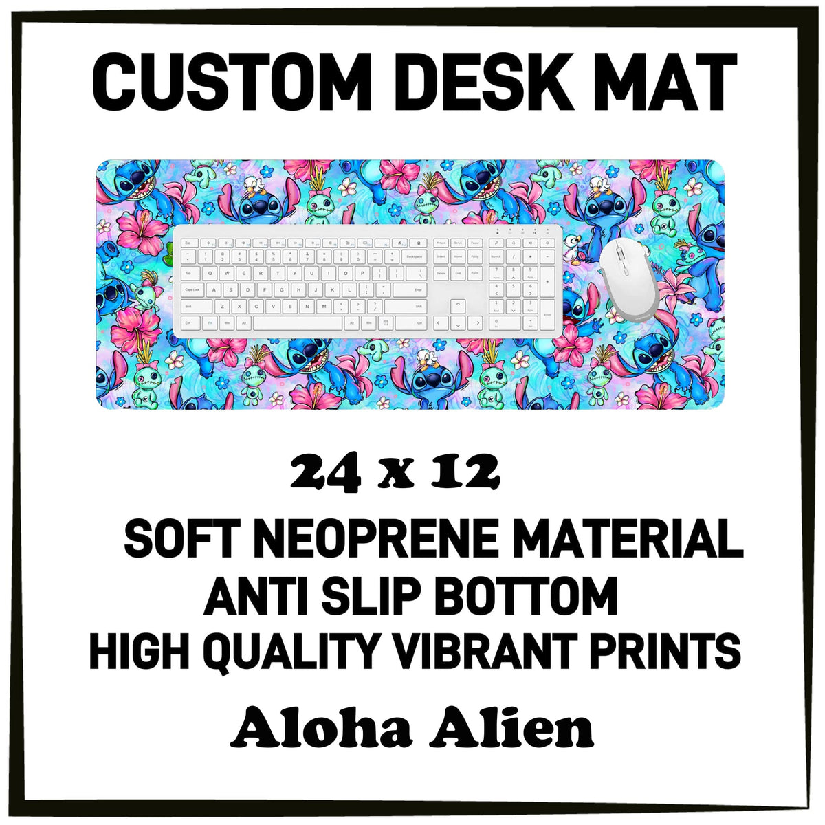 5DSK - Aloha Alien Desk Mat - Preorder Due 10/21 ETA: Mid-Dec