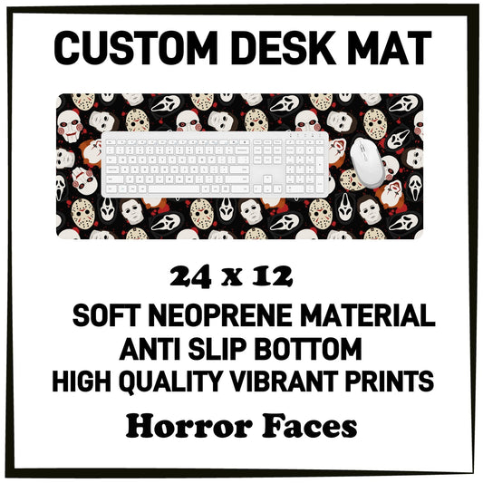 5DSK - Horror Faces Desk Mat - Preorder Due 10/21 ETA: Mid-Dec