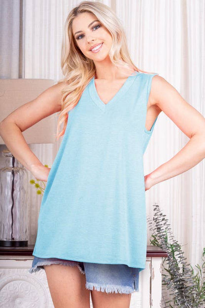 ST2045S SOLID TOP: BLACK / 2-2-2 (S -M-L)