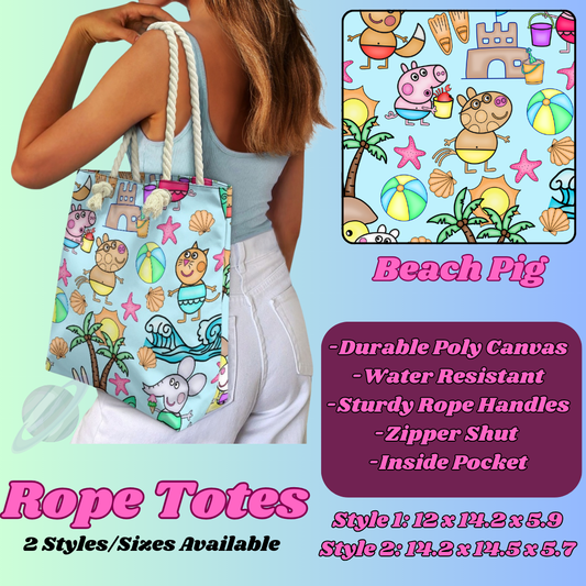 BEACH PIG-ROPE TOTE PREORDER CLOSING 5/6