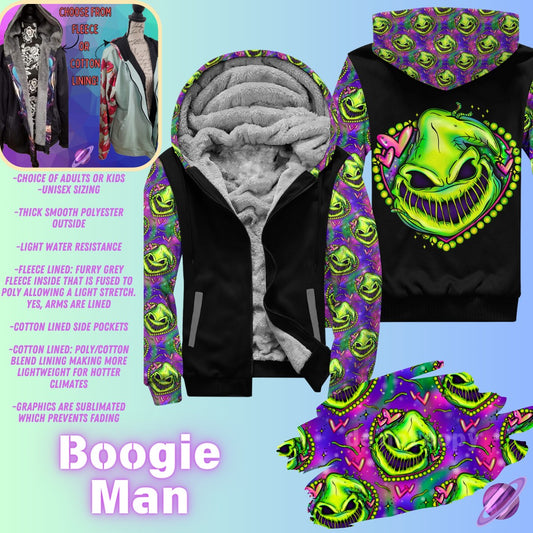 JACKET RUN 14-BOOGIE MAN-FLEECE OR COTTON LINER-PREORDER CLOSING 12/16