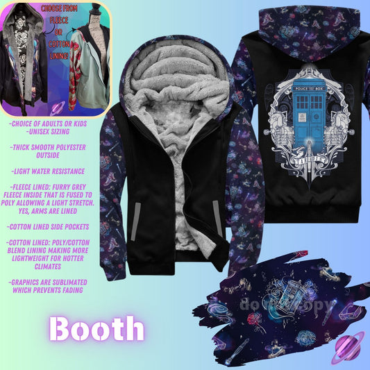 JACKET RUN 14-BOOTH-FLEECE OR COTTON LINER-PREORDER CLOSING 12/16