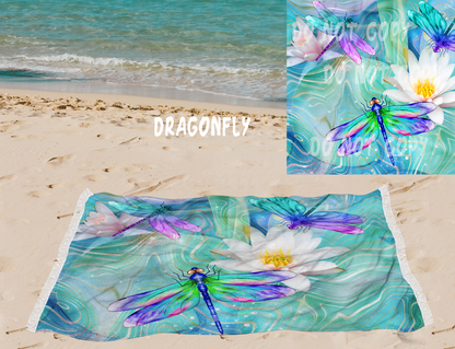 Dragonfly-OVERSIZED BEACH TOWEL 6-PREORDER CLOSING 3/20