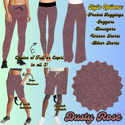 COLORFUL DENIM RERUN-DUSTY ROSE-BOTTOMS 5 STYLES-PREORDER CLOSING  3/22