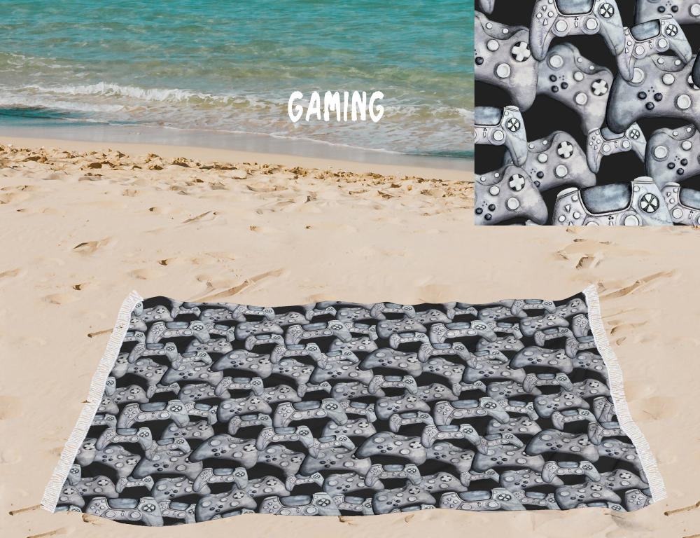 Gaming-OVERSIZED BEACH TOWEL 6-PREORDER CLOSING 3/20
