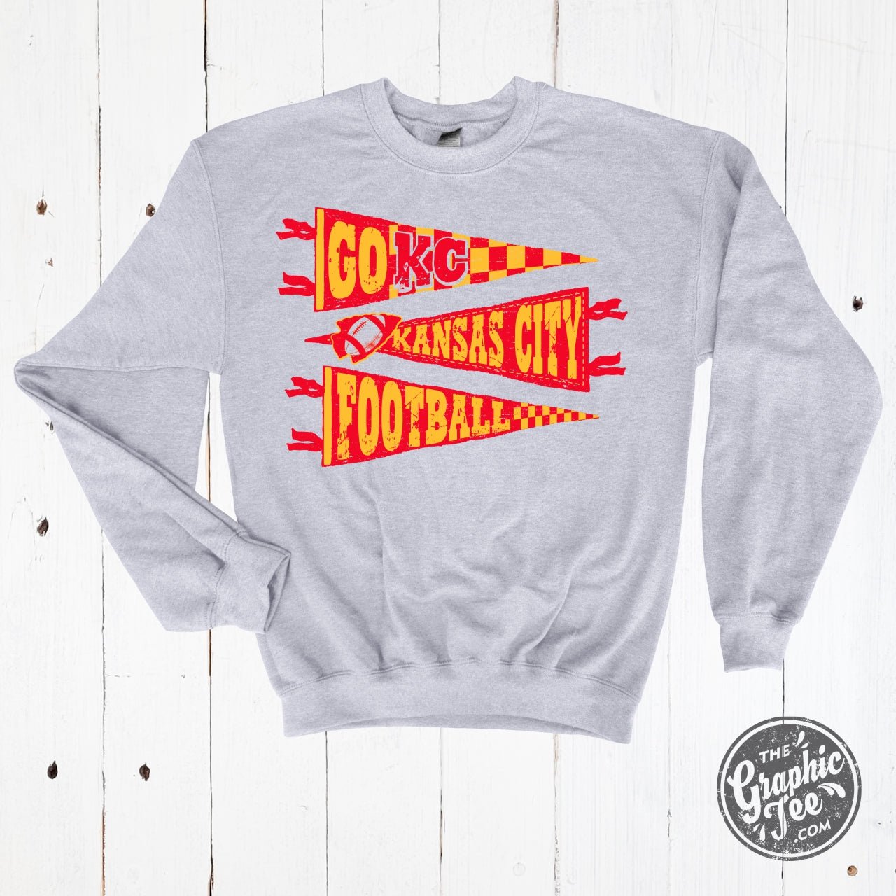 KC Pennants Adult Ash Crewneck Sweatshirt