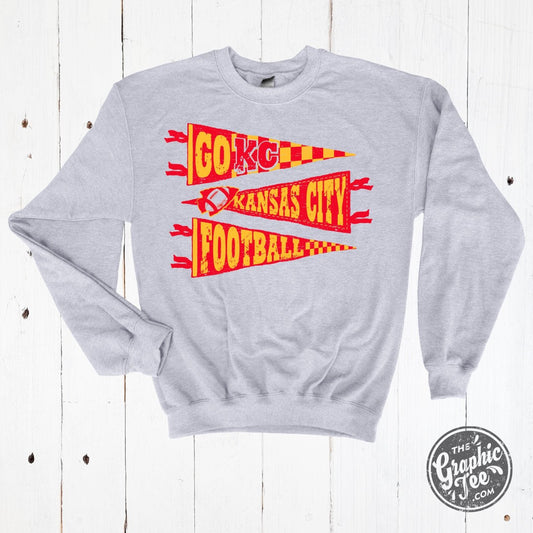 KC Pennants Adult Ash Crewneck Sweatshirt