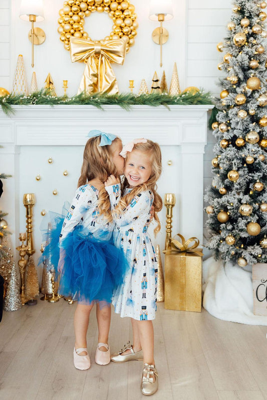 Waltz of the Snowflakes L/S Pocket Twirl Dress