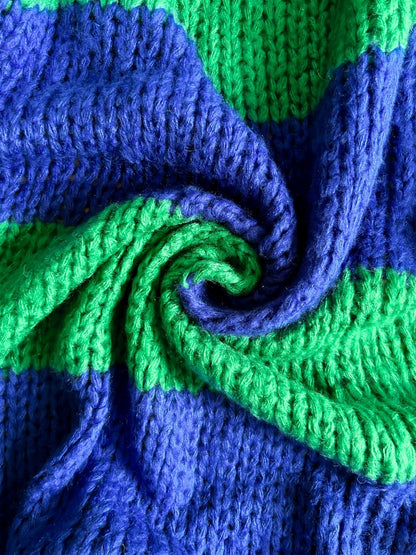 PRE ORDER Oversized Chunky Striped Balloon Sleeve Duster - Girl Code Couture