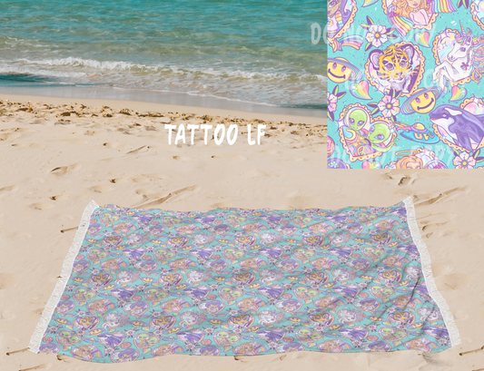 Tattoo LF -OVERSIZED BEACH TOWEL 6-PREORDER CLOSING 3/20