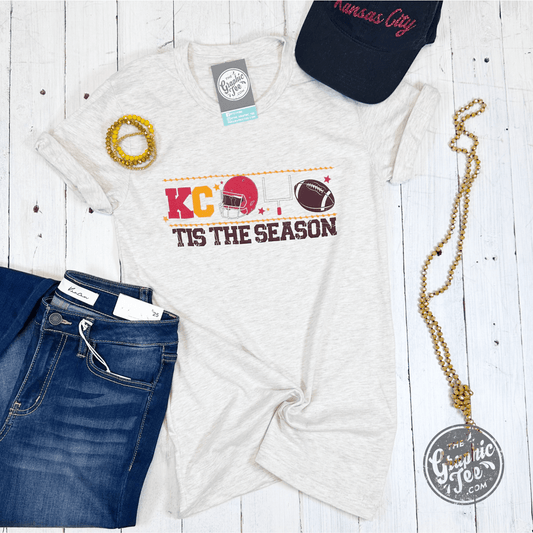 Tis The Season KC Natural Unisex Short Sleeve Tee