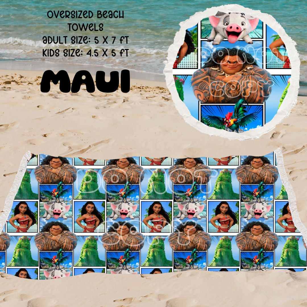 Maui-OVERSIZED BEACH TOWEL 6-PREORDER CLOSING 3/20