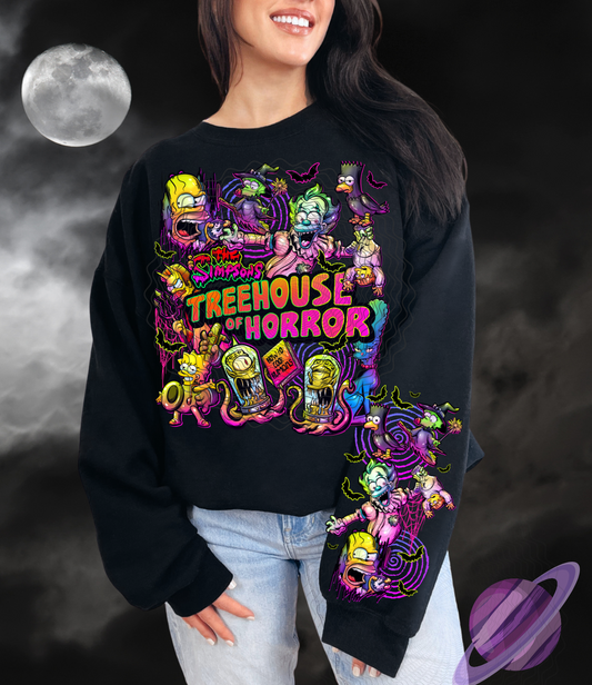 BATCH 115-TREEHOUSE-SWEATSHIRT W/ SLEEVE PRINT