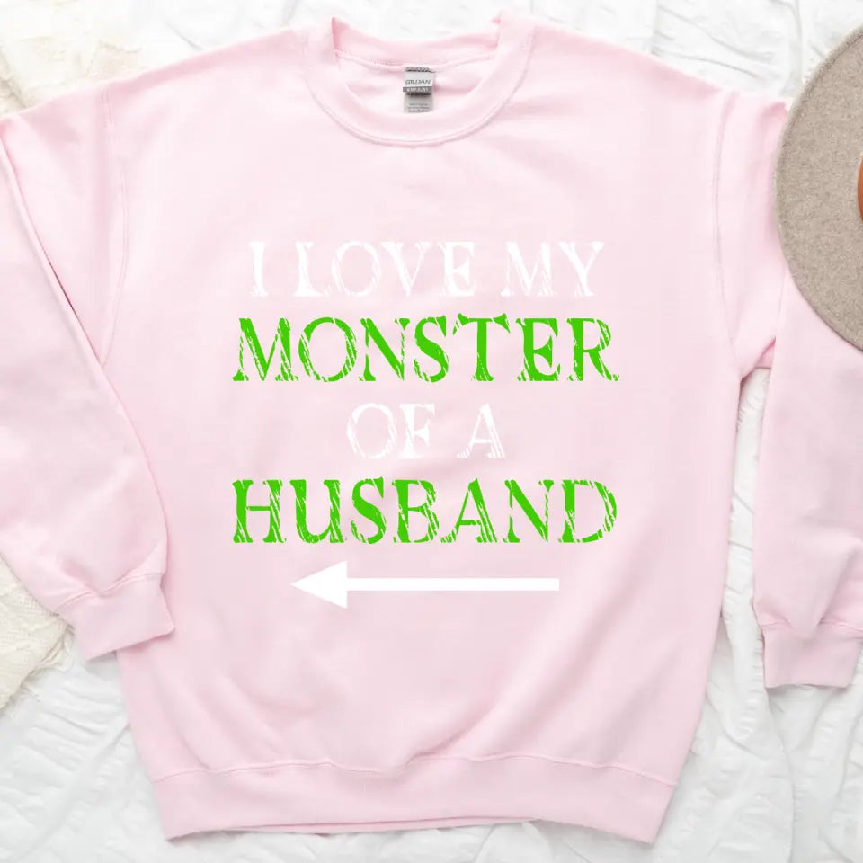 Witch of a Wife and Monster of a Husband Couples Sweatshirts