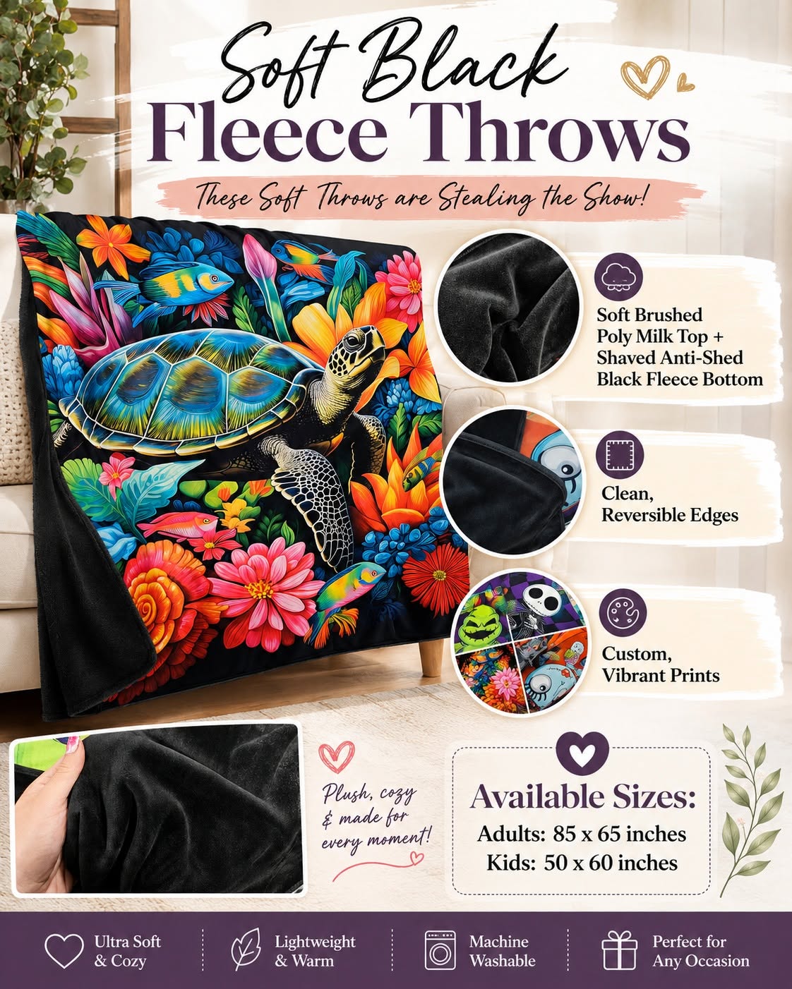 Winter Bears-Soft Throw Blanket 14 Run-Due 9/28