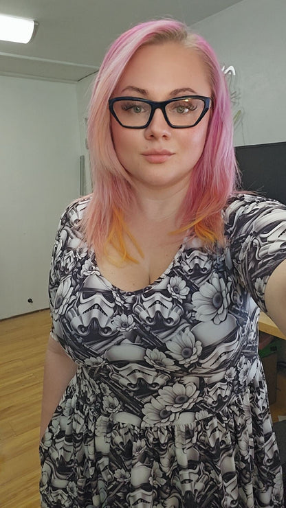 REVERSE TIE DYE-POCKET DRESS PREORDER-CLOSING 3/16