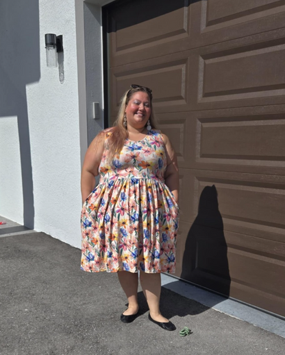 REVERSE TIE DYE-POCKET DRESS PREORDER-CLOSING 3/16