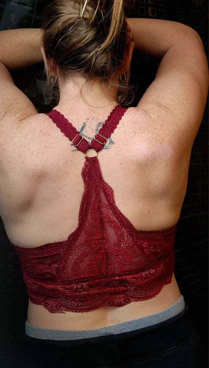 Natalie Racer Back Bralette - Black @BG