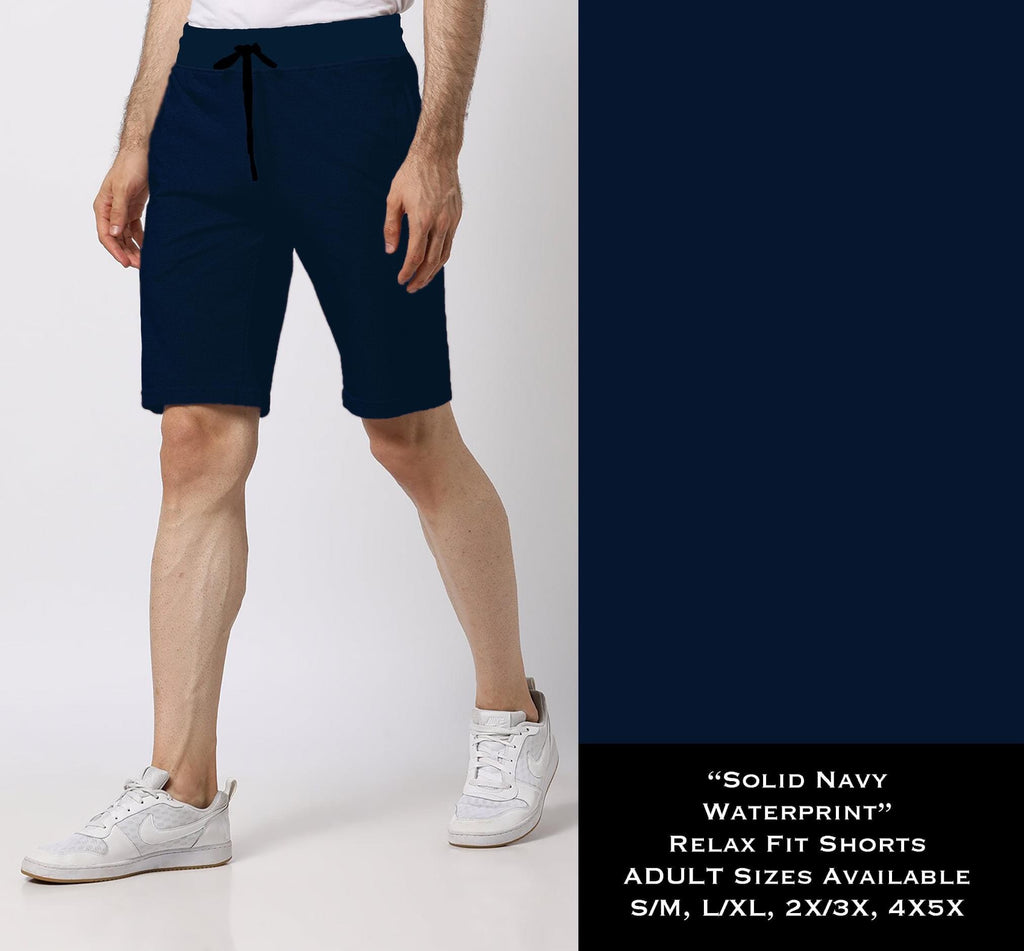 Navy Relaxed Fit Comfort Shorts by WW @BG