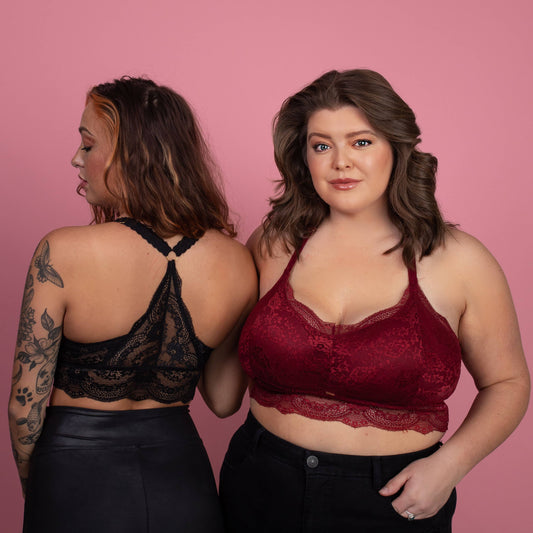 Natalie Racer Back Bralette - Black @BG