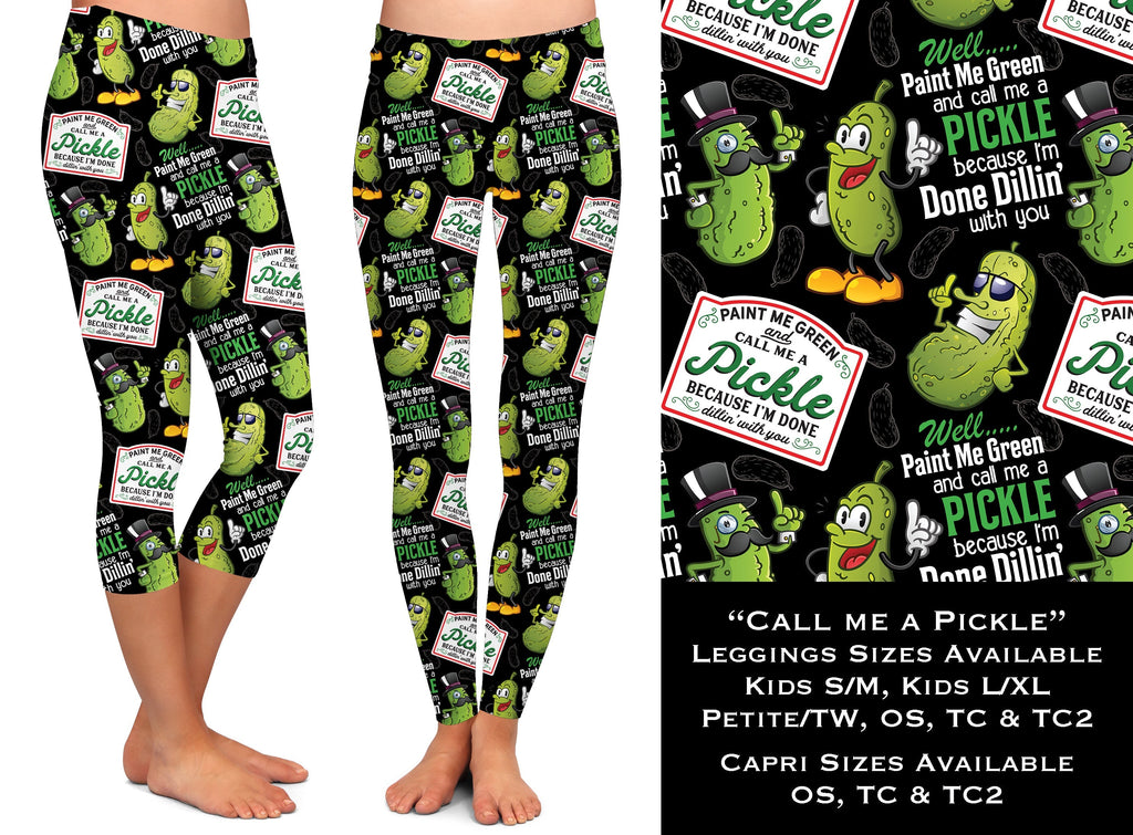 Call Me A Pickle - Leggings & Capri by WITH Pockets byCH @BG
