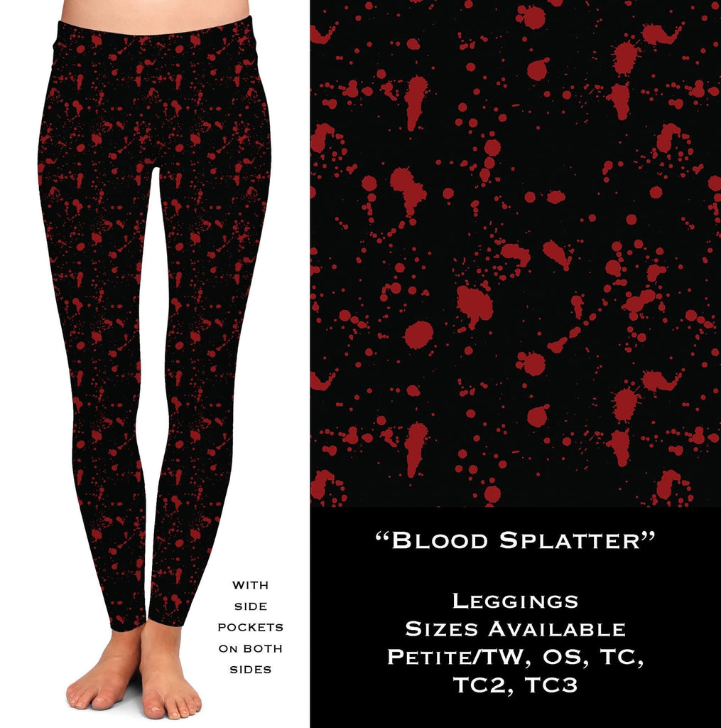 Blood Splatter - Leggings with Pockets