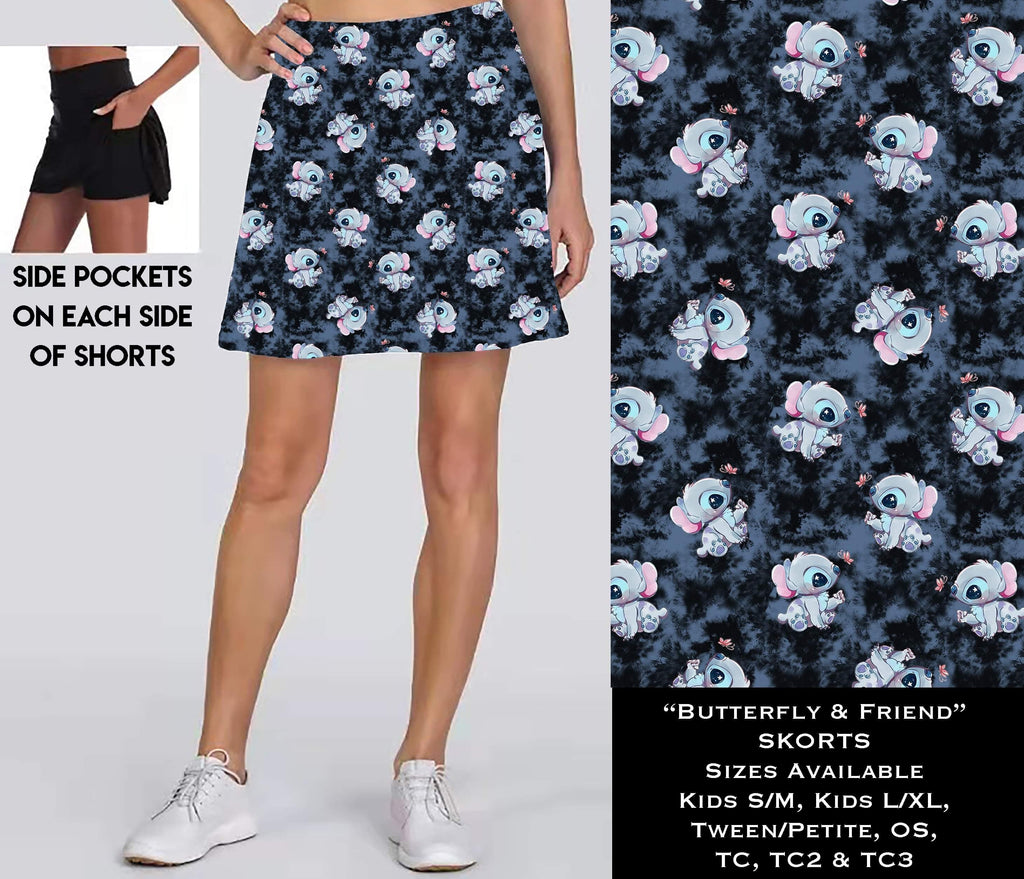 Butterfly & Friend Skort with Pockets