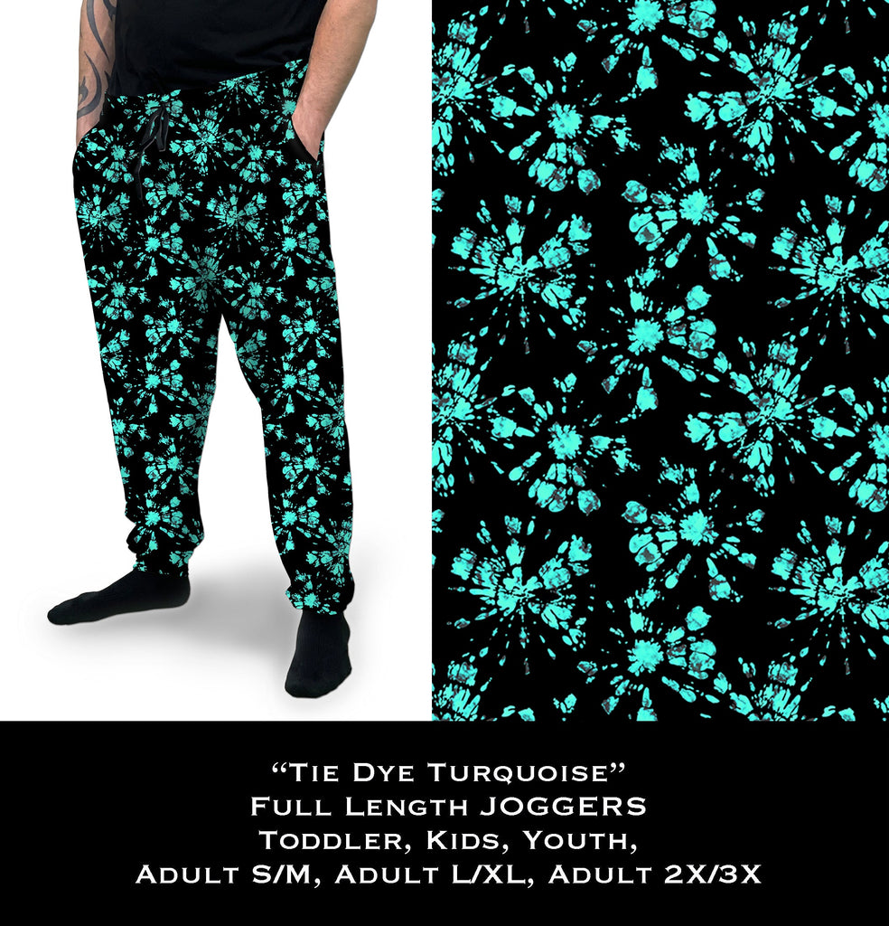 Tie Dye Turquoise - Full Joggers